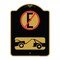 Signmission Spanish Parking Control Sign No Estacionar No Parking, Black & Gold Alum Sign, 18" H, BG-1824-22883 A-DES-BG-1824-22883 - alternate 1